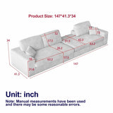 114.5'Modern Corduroy Modular foam Sofa, Recliner Seat reversible Sofa, 2in1 Sofa with Recliner and 47817678