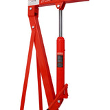 ZUN 2 Ton Folding Engine Hoist Cherry Picker Shop Crane Hoist Lift, Heavy Duty Steel with 6 Iron Caster 10895565