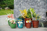 3 Pieces Ceramic Flowerpot, Modern Indoor Outdoor Planter for Garden & Patio - Antique Blue W3273P321474