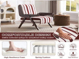 Modern armchair Widened armrests on both sides Solid wood legs Comfortable to sit on, casual reading W1249P479887