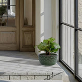 3 Pieces Ceramic Flowerpot, Modern Planter for Patio, Garden or Windowsills - Antique Green W3273P321525