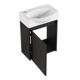 16 "Bathroom Vanity Sink Combo for Space, Modern Bathroom Vanity with Ceramic Sink, W1972P190340