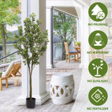 Simulated courtyard garden decoration door decoration large artificial curved branches of green W2945P278481