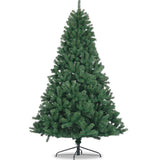 Artificial Christmas Tree Full Natural Spruce PVC Fir Tree 7.5ft Foldable Metal Stand Unlit 04955729
