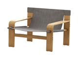 Detachable and Washable Oak Accent Chair Wide Armrest Mid-Century Lounge Chair Linen Fabric Armchair W2336P251806