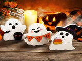 Cute Ghost Halloween Decorations Indoor, Wooden Tiered Tray Decor Table Sign Set of 3, Black Cat Bat 30672597