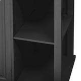 K&K 47 inch Kitchen Island with Extendable Dining Table, Rubber Wood Veneer Kitchen Table with N707P215327B