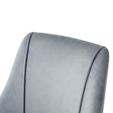 Modern velvet fabric metal legs living room furniture dining chair, plated five-claw legs, soft and W210P217847