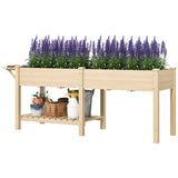 Wooden PlanterFlower shelf,Wood Planter Box 09512668