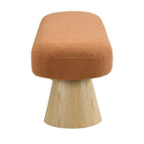 Dining Bench for Dining Room, Upholstered Bedroom End of Bed Entryway Bench, Boucle Ottoman for N779P271401O