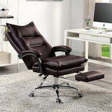 ZUN Contemporary Office Chair Upholstered 1pc Comfort Adjustable Chair Relax Office Chair Work Brown B011P214982