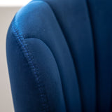 Ellston Upholstered Adjustable Swivel Barstools in Blue, Set of 2 T2574P164874
