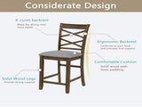 Dining Chairs Only, Wooden Counter Height Chairs Set of 4, Kitchen Chair with Padded Seat, W1998P338706