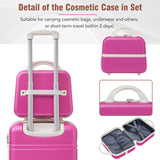 Hardshell Luggage Sets 4 Pieces 20"24"28" Luggages and Cosmetic Case Spinner Suitcase with TSA N732P170218H