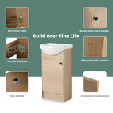 18 Inch Bathroom Vanity, Small Bathroom Vanity With Sink, Bathroom Vanity and Sink Combo 50458715