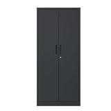 71"H Metal Garage Storage Cabinet, Black Tool Steel Locking Cabinet with Doors and 3 Shelves, Tall 81017127