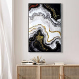 Luxury Crystal Pearl Oil Painting Wall Art Contemporary Hallway Decor Premium Canvas Mural for W3374P322234