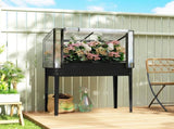 Garden Bed with Mini Greenhouse 65441567