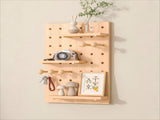 4060cm Solid Wood Pegboard 1 Panel An INS style decorative and storage integrated log 24987299