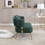 ZUN COOLMORE Polyester Accent sofa Modern Upholstered Armsofa Tufted Sofa with Metal Frame, Single W1539140091
