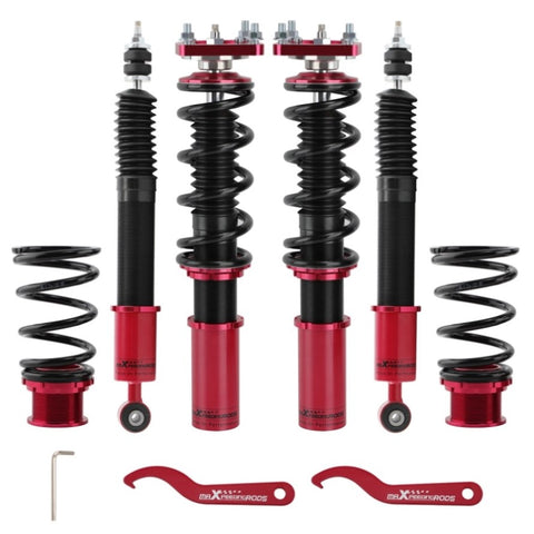 ZUN Coilovers Shocks Struts 24-Way Damper Suspension Kit for Ford Mustang 4th Convertible/Coupe 45912387