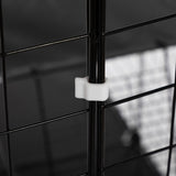 3-Tier Wire Cat Cage, Large Kennels Playpen with 3 Platforms, 3 Ramp Ladders and 4 Doors, Black W2181P155328