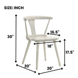 2 Pieces Set Dining Side Chair Rustic Modern Farmhouse Design Retro Design Easy to Assembly W2537P214545