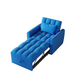 38.2-inch foldable large-size sofa bed, modern velvet single sofa, sofa bed with adjustable W2564P298436