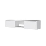 ZUN Tabor Floating TV Stand, Wall Unit with 2 Doors and Open Shelf B200P176182