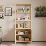 4-layer with double doors Triamcinol board rattan surface 78*35.5*180cm display cabinet original 43966121