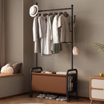 ZUN 1pc, Clothes Rack with Wheels, Rolling Clothing Rack for Hanging Clothes, Heavy Duty Clothes 88942830