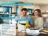 2500W High Pressure Steam Cleaner, 3 Bar 100&degC Fast Heating Steamer with 6 Adjustable Speeds, 52966844