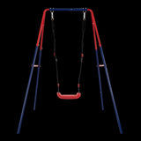 XNS067B green and blue interesting 2 in 1 baby swing mental plastic safe swing set 110lbs for W1711P208374