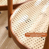 Modern Farmhouse Living Room Coffee Table Set, Stylish and Elegant Nesting Round Wooden Table,Side W2105P210284