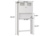 Double Doors Bathroom Cabinet White 03305955