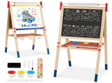 3-in-1 Kids Art Easel - Double-Sided Magnetic BoardPaper Roll, 26 Letter Magnets, Multicolor 82473868