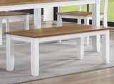 Contemporary 6pc Set Table w 4x Side Chairs And Bench Wooden Seats Chairs Rubber Solid wood B011P504985