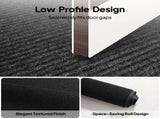 1PC Black PVC Composite Commercial Entrance Mat, 90x150x1.2cm, Extra-Long & Thick Heavy-Duty Floor 76398588