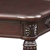 Espresso End Table with Turned Leg B062P189181