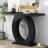 Mirod Stylish Modern Console Table with Egg-Shaped Base,Enhanced Stability and Durability,Sleek N760P214780B