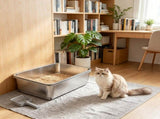 Stainless Steel Enclosed Litter Box for Cats 51894175
