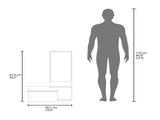 White Floating Vanity with Included Mirror B062P252163