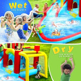 7 in1 Inflatable slide water park bouncing house outdoor Soccer garden bouncer with Splash pool & W167790010