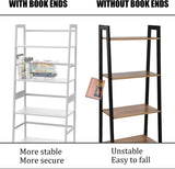 ZUN WTZ Book Shelf, White Bookshelf, Ladder Bookcase, 4 Tier Tall Book case for Bedroom, Living Room, 22380449