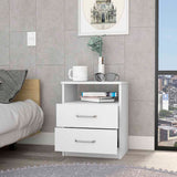 Oklahoma Nightstand,Two Drawers, One Shelf B128P148771