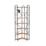 7 Shelf Bookcase, Modern High Bookcase, Thickened iron frame and thickened laminate composition, 39464465