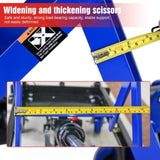 Hydraulic Lift Trolley, 500 LBS Capacity, with 4 Wheels, for Material Handling and Transportation, W1102P194681