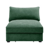 Armless sofa Velvet-Green W3041P293497