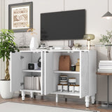 U-Can 47.2'' Modern TV Stand, Entertainment Center Media Console with 2 Spacious Storage Space, N724P233372K