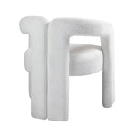 ZUN Teddy fabric modern design dining chair,open-Back ,modren kitchen armchair for Dinging Room 28163436